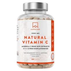 Aavalabs Vitamin C Acerola Camu-Camu Hagebutte Kps, 180 St> Vitamin C (Ascorbinsäure)