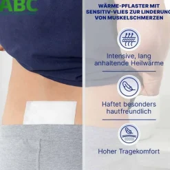 ABC Wärme-Pflaster sensitive-Vlies Hansaplast med, 2 St