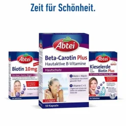 Abtei Beta-Carotin Plus Hautaktive B-Vitamine Kapseln , 50 St><noscript><img width=