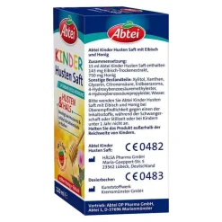 Abtei Kinder Husten Saft Eibisch und Honig, 120 ml><noscript><img width=