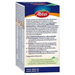 Abtei Kinder Multivitamin + Mineralst.DACH Schmelztab., 75 St><noscript><img width=