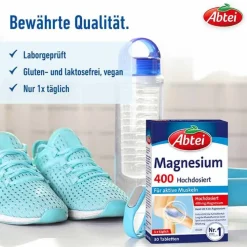 Abtei Magnesium 400 hochdosiert Tabletten, 30 St><noscript><img width=