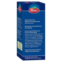Abtei Nachtruhe Baldrian Einschlaftropfen, 50 ml><noscript><img width=