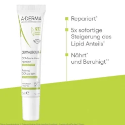 A-Derma Dermalibour + Cica Lippenbalsam, 15 ml