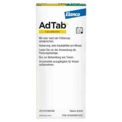 Adtab ™ Kautabletten für große Hunde 450 mg 11 bis 22 kg, 3 St> Flöhe, Zecken & Co.