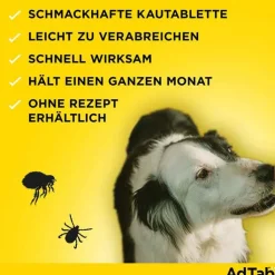 AdTab™ Kautabletten für mittelgroße Hunde 225 mg 5,5 bis 11 kg, 3 St