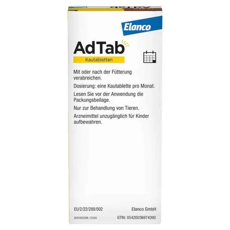 AdTab™ Kautabletten für sehr kleine Hunde 56 mg 1,3 bis 2,5 kg, 3 St