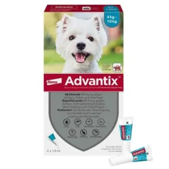Advantix Spot-on Hund 4 - 10 kg Lösung, 4 St> Flöhe, Zecken & Co.