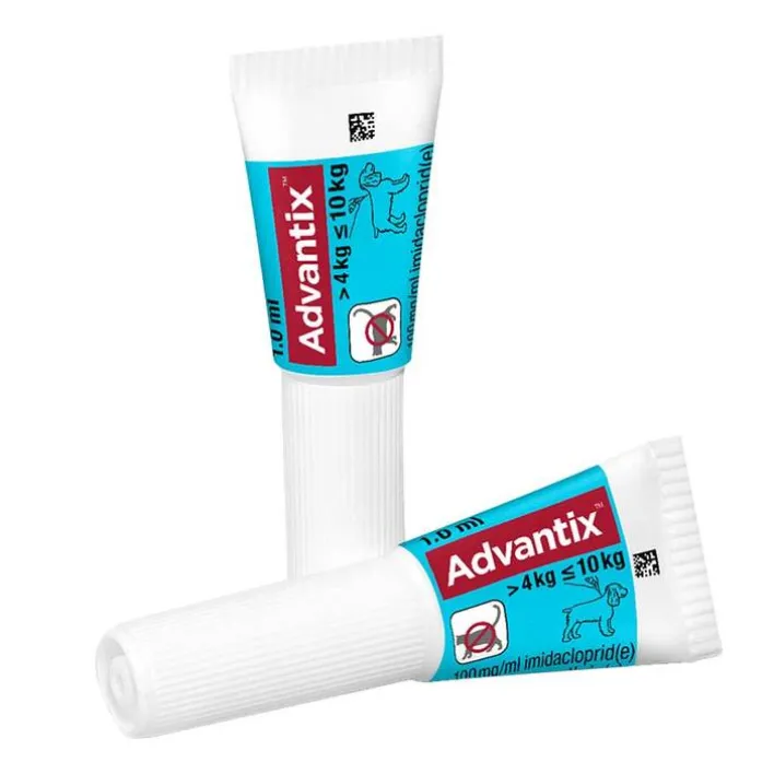 Advantix Spot-on Hund 4 - 10 kg Lösung, 4 St> Flöhe, Zecken & Co.