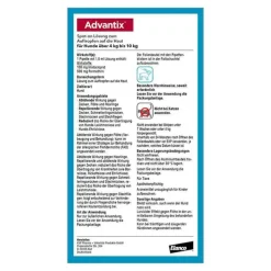 Advantix Spot-on Hund 4 - 10 kg Lösung, 4 St><noscript><img width=