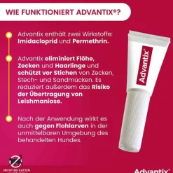 Advantix Spot-on Hund 4 - 10 kg Lösung, 4 St><noscript><img width=