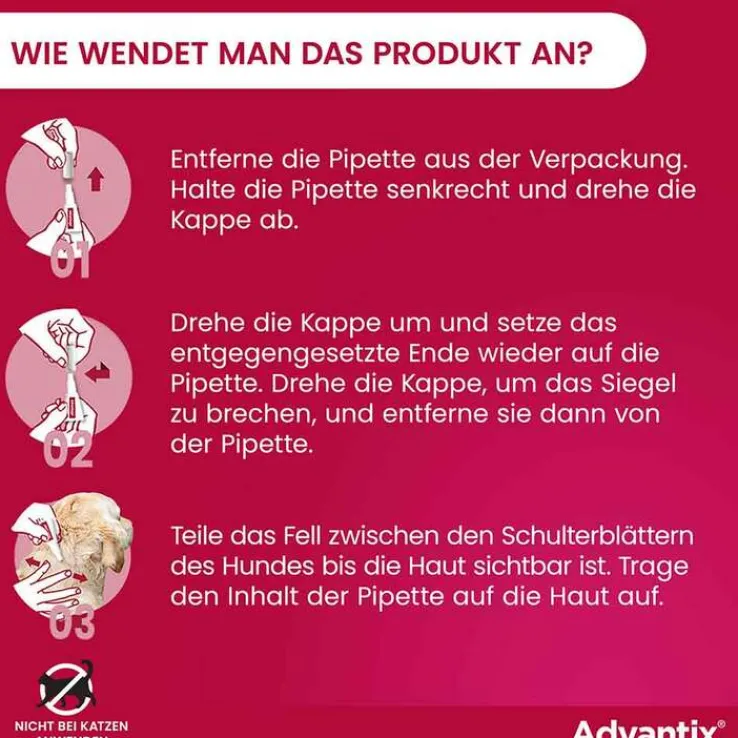 Advantix Spot-on Hund bis 4 kg Lösung, 4 St