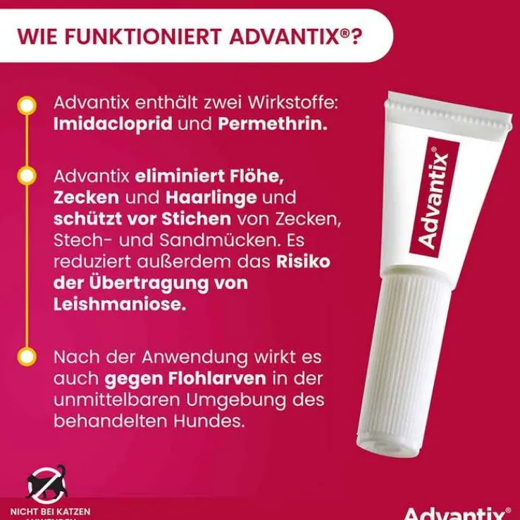 Advantix Spot-on Hund bis 4 kg Lösung, 4 St