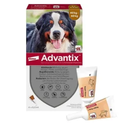 Advantix Spot-on Lösung z.Auftr.a.d.H.für Hund 40 - 60 kg, 4X6.0 ml> Flöhe, Zecken & Co.