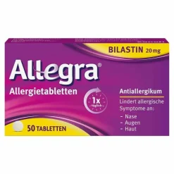 Allegra Allergietabletten 20 mg Tabletten, 50 St> Allergie Tabletten|Allergie Medikamente