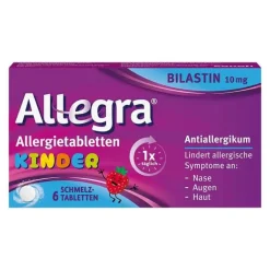 Allegra Allergietabletten Kinder 10 mg Schmelztabletten, 6 St