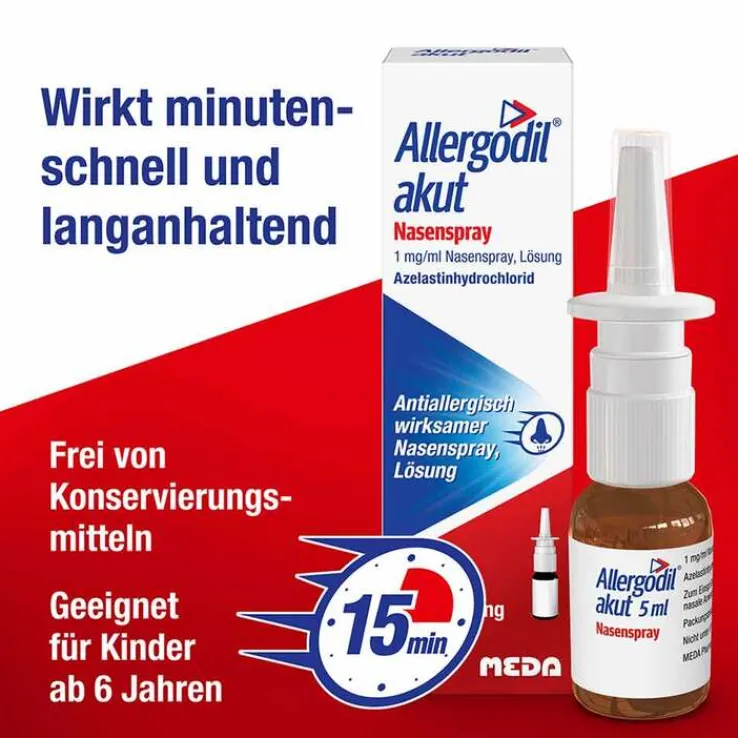 Allergodil akut Nasenspray mit Azelastin, 5 ml