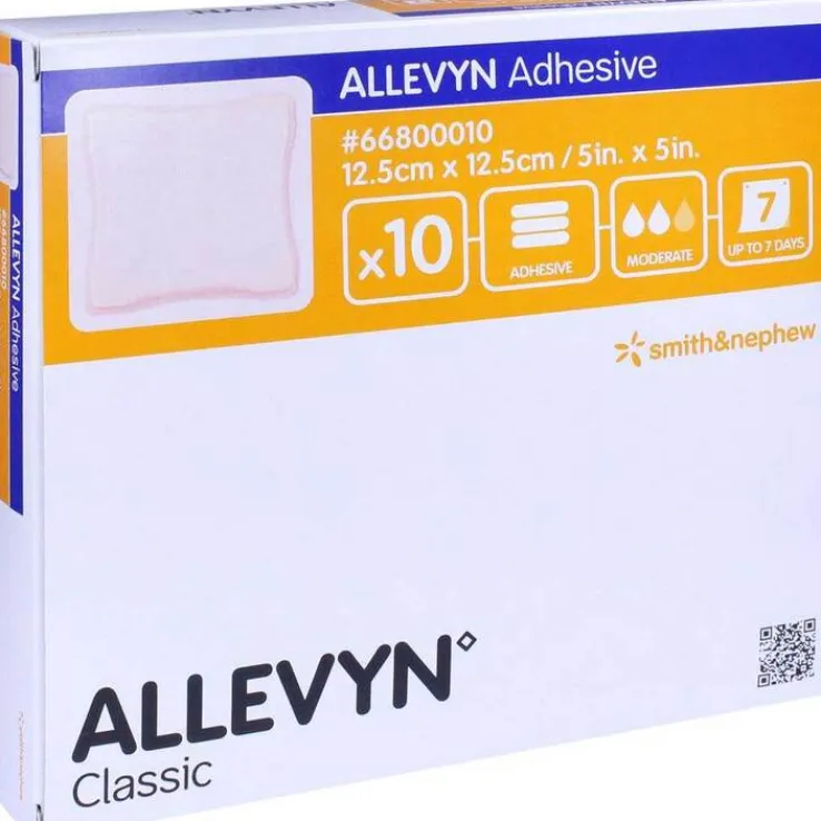 Allevyn Adhesive 12,5x12,5 cm haftende Wundauflage, 10 St