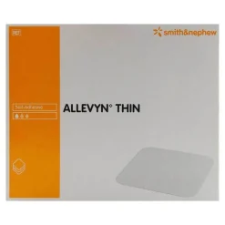 Allevyn Thin 5x6 cm dünne Wundauflage, 10 St> Wundverband