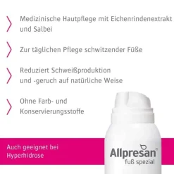 Allpresan Fuß spezial schwitzende Füße Nr.5, 125 ml><noscript><img width=