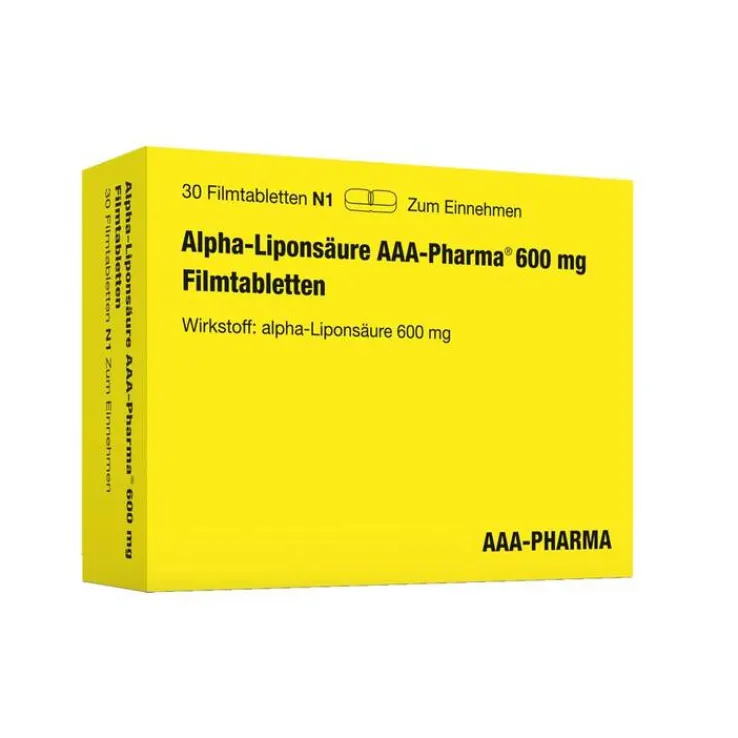 Alpha Liponsäure AAA Pharma 600 mg Filmtabletten, 30 St