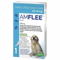 Amflee 268 mg Spot-On für große Hunde, 3 St> Flöhe, Zecken & Co.