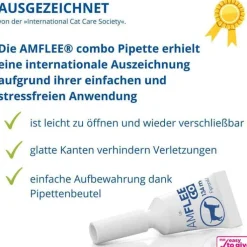 Amflee combo 67/60,3 mg Lösung zum Auftropfen für Hunde 2-10 kg, 3 St