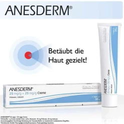 Anesderm 25 mg/g + 25 mg/g Creme, 30 g><noscript><img width=