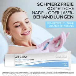 Anesderm 25 mg/g + 25 mg/g Creme, 30 g><noscript><img width=
