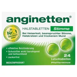 Anginetten Stimme Lutschtabletten, 24 St> Halsschmerztabletten