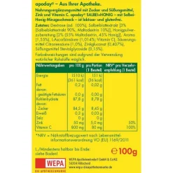 Apoday heißer Salbei + Honig + Vitamin C + Zink Pulver, 10X10 g> Vitamin C (Ascorbinsäure)