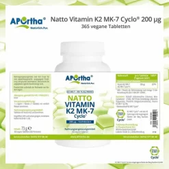 Aportha Vitamin K2-MK7 200 µg Tabletten, 365 St> Vitamin K