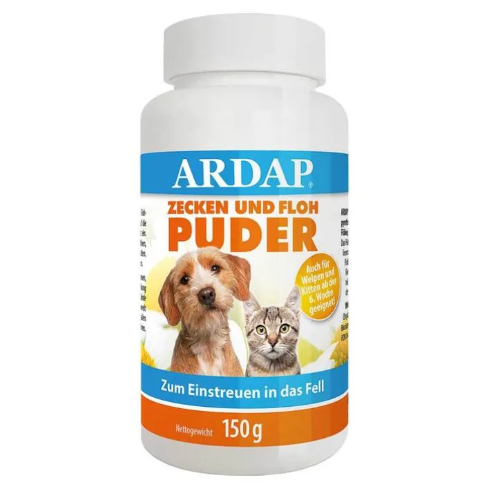 ARDAP Zecken- und Floh-Puder vet. (für Tiere), 150 g> Flöhe, Zecken & Co.|Flöhe, Zecken & Co.