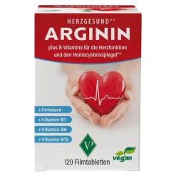 Arginin Herzgesund + Vit.B1 + B6 + B12 + Folsäure Filmtab., 120 St> Vitamin B Komplex