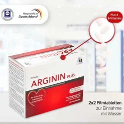 Arginin plus Vitamin B1 + B6 + B12 + Folsäure Filmtabletten , 240 St