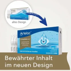 Artelac Complete EDO Augentropfen bei trockenen Augen, 30X0.5 ml