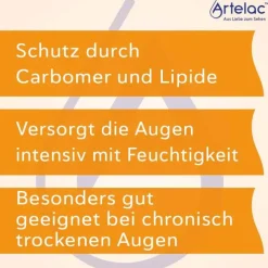 Artelac® Lipids Augengeltropfen für stark tränende Augen, 3X10 g
