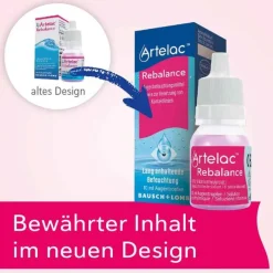 Artelac® Rebalance Augentropfen für gereizte trockene Augen, 3X10 ml