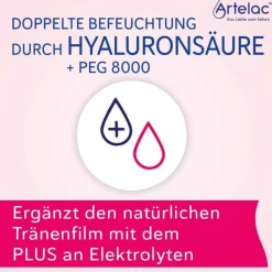 Artelac® Rebalance Augentropfen für gereizte trockene Augen, 3X10 ml