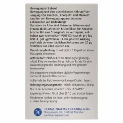 Arthrovitan Plus D3 Kapseln, 60 St> Glucosamin-Chondroitin|Gelatine