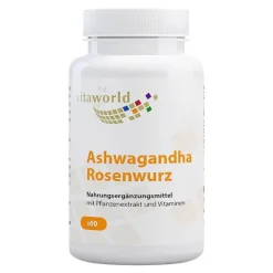 Vitaworld Ashwagandha Rosenwurz Komplex Kapseln, 60 St> Ashwagandha