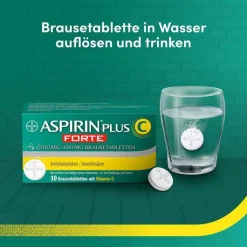 Aspirin plus C forte 800 mg / 480 mg Brausetabletten, 10 St