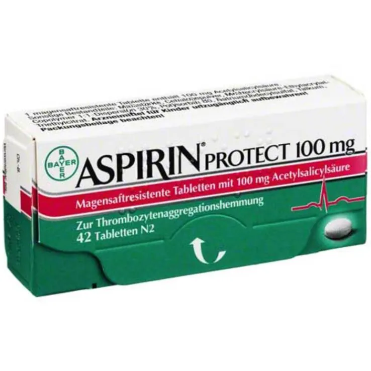 Aspirin Protect 100 mg magensaftresistent Tabletten, 42 St