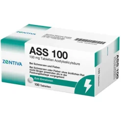 Zentiva ASS 100 Tabletten, 100 St> Mittel Gegen Fieber|Acetylsalicylsäure (Ass)