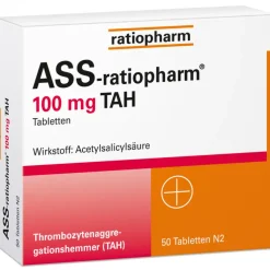 ASS-ratiopharm® 100 mg TAH Tabletten, 50 St