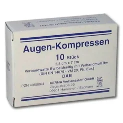 Kerma Augenkompressen unsteril 5,8, 10 St> Augenverbände & -Pflaster