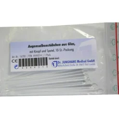 Dr. Junghans Augensalbenstäbchen 16700 mit Knopf und Spatel, 10 St> Lidrandpflegeprodukte|Augensalbe