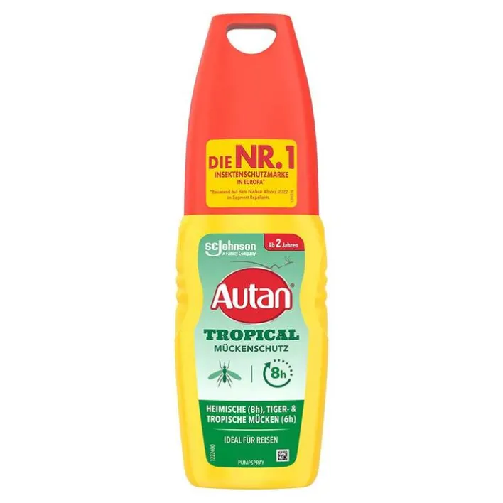 Autan Tropical Pumpspray, 100 ml> Mückenspray|Mückenschutz
