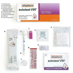 Ratiopharm Autotest VIH HIV-Selbsttest , 1 St> Hiv Selbsttest