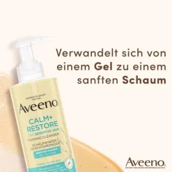 Aveeno Calm + Restore schäumender Gesichtsreiniger, 200 ml><noscript><img width=